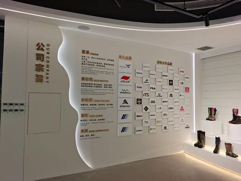 展厅搭建·展墙展台组合——洛阳企业接待展厅，洛阳市洛龙区达佳展柜厂承建