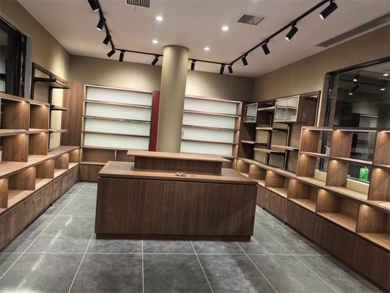 洛阳鞋店展柜产品示意图——洛阳市洛龙区达佳展柜厂