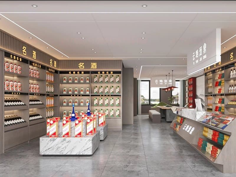 洛阳烟酒店货柜产品示意图——洛阳市洛龙区达佳展柜厂